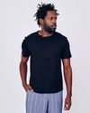 Camiseta Prega Decote Nando Preto