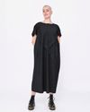 Vestido Envelope Costura Para Fora Preto