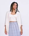 Casaco Quadrado Off White
