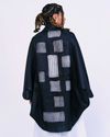 Casaco Quadrado Renda Preto