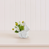 Coelhinho Ceramico com Mix de Flores Floet