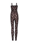 NEW - Macacão Bardot Polka Dots Brown