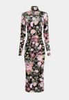 NEW - Vestido Veludo Custom Estampado Anike 