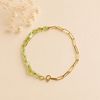 Pulseira Seixo -  Peridoto
