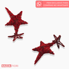 Estrela Decorativa Veludo P - Vermelho (9124)