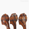 Costelinha Artificial Grelhada (Pacote c/3 UNID.) - Marrom (9512)