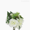 Buquê Misto c/ Crisântemo, Hortênsia e Rosas - Branco (012531)
