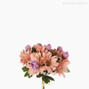 Buquê Margarida X6 com Ráfia Artificial - Rosa (11641)