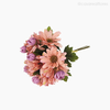 Buquê Margarida X6 com Ráfia Artificial - Rosa (11641)
