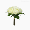 Buquê Rosas X6 com Rafia - Branco (11639)