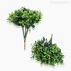 Mini Galho Pick Buxinho Boxwood Com Pó Artificial - Verde (9960)