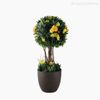Topiaria Mista com Flor Artificial - Amarelo (12659)