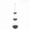 Trio Vasos Pendentes - Cinza (10859)