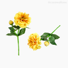 Galho Zinia Artificial - Amarelo (9421)