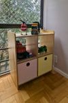 Estante de Brinquedos  com 4 Nichos
