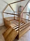 Cama Casinha com Cerquinha e Bicama ou Gavetas | Kazakama