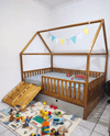 Cama Casinha com Cerquinha e Bicama ou Gavetas | Kazakama