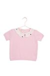 BLUSA TRICOT GABI ROSA GOLA POÁ