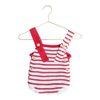 BODY LISTRADO VERMELHO/BRANCO