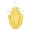 BODY JOLIE LISTRADO AMARELO/BRANCO