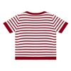 CAMISETA UNI LISTRADA VERMELHA