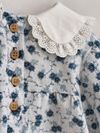 BOMBER COLETTE FLOR AZUL