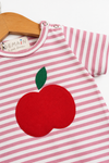 BODY TSHIRT LISTRADO MAÇÃ