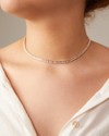 Choker Baguete Cristal Dourado