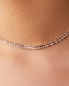 Choker Baguete Cristal Dourado