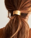 Scrunchie Metal Ninho Dourado