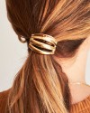 Scrunchie Metal Bold Dourado