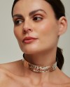 Maxi Choker Martelada Prateado