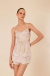 BLUSA PEPLUM JACQUARD PINK