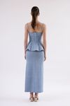 SAIA LONGUETE FENDA CURVA DENIM PRISCILA