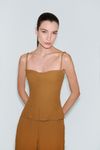 BLUSA CORSET FENDA FRONTAL SAMANTA