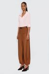 CALÇA HAREM COM CÓS DE TRICOT OPHELIA