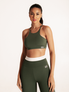 LEGGING LOLLA VERDE MILITAR COM OFF WHITE