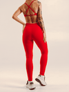 LEGGING GROOVE LIGHT VERMELHO INTENSO COM OFF WHITE