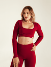 CROPPED ACTION RED CHERRY