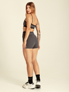 SHORT CURVES CINZA COM PRETO