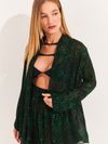 blusa kimono animal print verde 140104 rayo