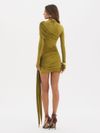vestido curto verde alice 0753 oásis resortwear