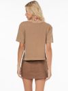 camiseta e saia jeans marrom BL12 triya
