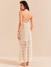vestido longo renda off white 1938 de chelles