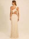 vestido longo renda off white cosmo 18154 la sirène