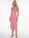 vestido midi mel rosa VE18 triya