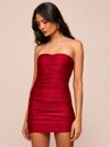mini saia vermelho pallau 1847 mos beachwear