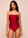 maiô e saia vermelho divino 0101 mos beachwear