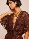 saída longa renda marrom alínia 1849 mos beachwear