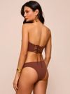 top tomara que caia matelassê marrom 1904 mos beachwear